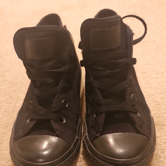 Converse Black High-Top Sneakers - Picture 1 of 8